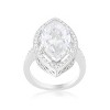 Slickblue Stylish Marquise Cocktail Ring Featuring 9 Carats of Clear Cubic Zirconia for Women – Sizes 5-10 - 3 of 4