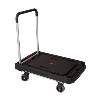 Magna Cart FFXL 4 Rubber 360 Degree Rotating Wheel Easy Folding Platform Transport Cart with 500 Pound Capacity and Telescoping 34 Inch Handle