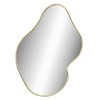 Aghana Digitals Gold Minimalist Wall Mirror - 23.6x19.7in Synthetic Glass & PVC, Elegant Glazed - 3 of 4