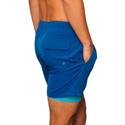 HEAT Swimwear Mens Compression Shorts, Royal Blue (Small) — фото 2