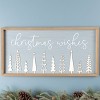 Christmas Wishes Wall Sign – MDF Wood Script – 13.75 Inch Height – For Holiday Wall Decor – By Melrose - 2 of 3