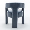 SEYNAR Modern Glam PU Leather Upholstered Dining Chair, Open-Back Accent Chair Set of 6 - 4 of 4