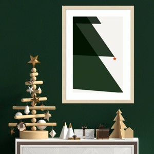 Amanti Art 19"x25" Silent Night 2 by Kubistika Wood Framed Wall Art Print - 1 of 4