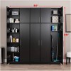 Prepac 80" Elite with 6 Storage Cabinet Set Black: Laminated Wood Composite, 10 Shelves, Anchoring Hardware - 3 of 4