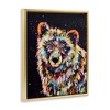 Stupell Industries Modern Bear Urban Strokes Black Framed Floater Canvas Wall Art - 3 of 4