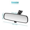 Unique Bargains Rear View Mirror Car Interior Black No.963212DR0A for Nissan Altima 1993-2022 for Nissan Rogue Sentra - 4 of 4