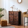 AZL1 Life Concept Utility Storage Drawers Stylish and Functional Storage, 8 Drawer Dresser for Nursery, Closet, Entryway, Brown, 31.5"*11.8"*36.4" - 3 of 4