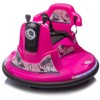 VisioGear Kids Ride On Bumper Car, Rotate 360 Degrees, Bumper strip, for Kids of 2-5 Years Old, Rose Red, 26.18"*26.18"*18.74" - 4 of 4