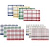 The Lakeside Collection Assorted Color Kitchen Towels - Crosshatch Plaid Patterned Towels - Set of 10 - 4 of 4