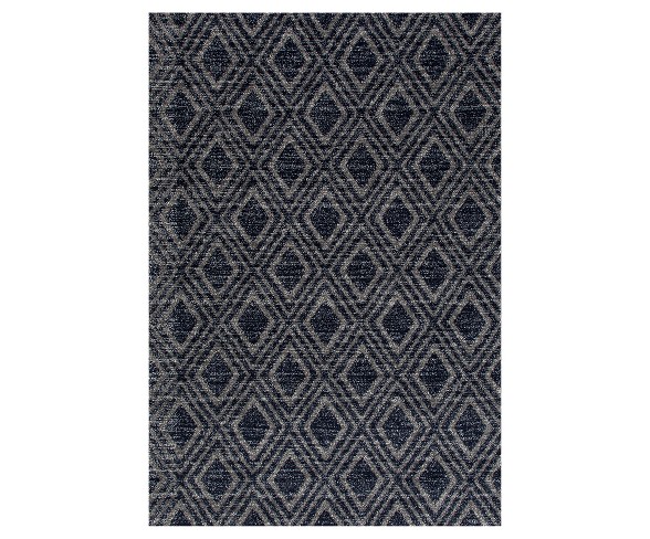 Gray Abstract Woven Area Rug - (5'X8') - Art Carpet
