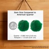 John Bead 1.5in Green Pom Poms for Crafts Embellishments DIY Art Creative 50 Pieces - 2 of 4