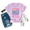 Simply Sage Market Women's Smile More Worry Less Sunshine Short Sleeve Graphic Tee - 2 of 2
