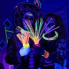 Joyfy 100Pcs Glow Sticks Bulk 8" Glowsticks, Glow Stick Bracelets Necklaces, Glow in the Dark Party Favors, Easter Christmas, Halloween Party Supplies - 2 of 4