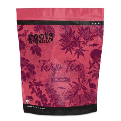 Roots Organics Terp Tea Bloom Dry Fertilizer Plant Additive for Gardens, 40 lbs