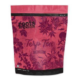 Roots Organics Terp Tea Bloom Dry Fertilizer Plant Additive for Gardens, 40 lbs - 1 of 2