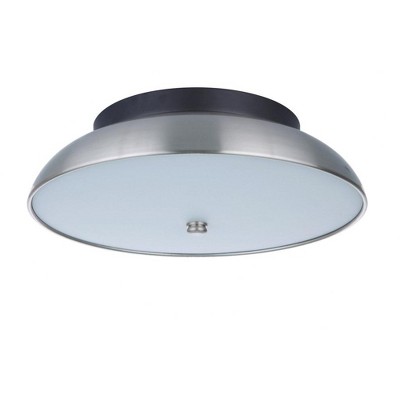 Craftmade Lighting Soul 1 - Light Flush Mount in  Flat Black/Brushed Polished Nickel