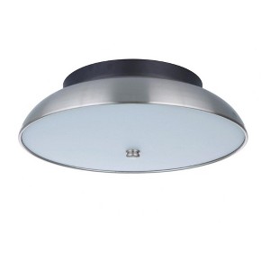 Craftmade Lighting Soul 1 - Light Flush Mount in  Flat Black/Brushed Polished Nickel - 1 of 2