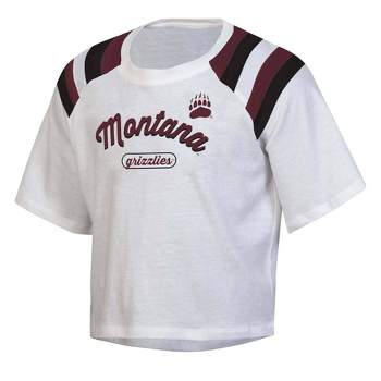 NCAA Montana Grizzlies Girls' White Boxy T-Shirt