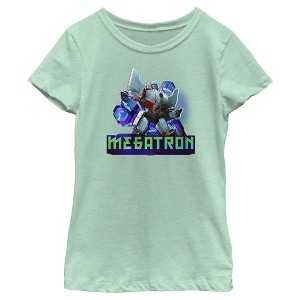 Girl's Transformers: EarthSpark Megatron Badge T-Shirt - 1 of 4