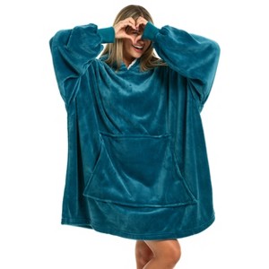 ADR Adult Wearable Blanket, Sweater Hoodie, Blanket with Sleeves for Men & Women Oversized Sweatshirt - 1 of 3