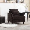 NicBex Accent Chair Modern Chenille Fabric Lounge Armchair with Pillow and Wood Frame for Bedroom,Living Room - 2 of 4