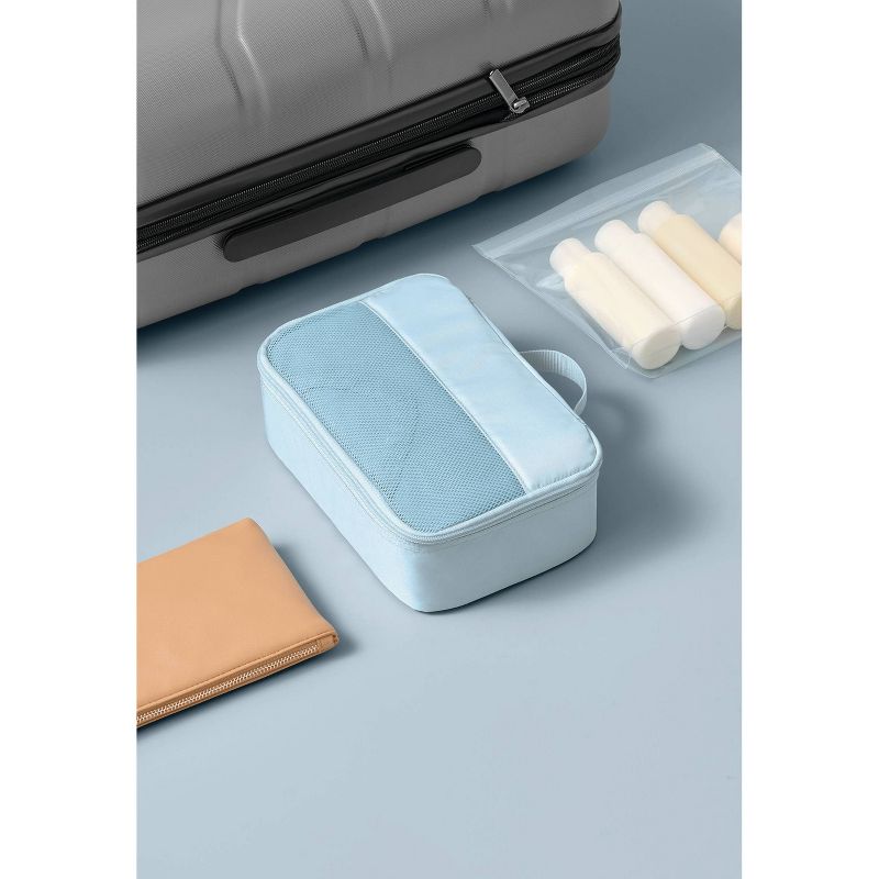 Medium Packing Cube &#38; Clear Pouch Set Muddy Aqua - Open Story&#8482;, 3 of 6