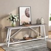 NicBex 31.49" H Console Table with Open Storage Shelf Sofa Table for Entryway Living Room - 2 of 4