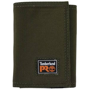 Generic Men's Cordura Nylon Rfid Trifold Wallet With Id Window, olive, One Size - 1 of 4