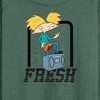 Women's - Hey Arnold! - Fresh Arnold Lightweight French Terry Wide Neck Long Sleeve Shirt - 2 of 4