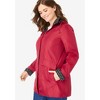 Woman Within Women's Plus Size Dot Trim Raincoat - image 4 of 4