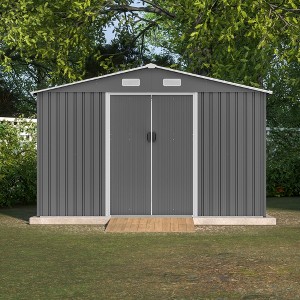 CAVINAS Outdoor Storage Shed with Lockable Doors Weatherproof Garden Shed for Garden, Lawn - 1 of 4