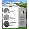 Acekool Carport Zipper Door Replacement, Fits Garage Shelter, Windproof Waterproof - 3 of 4