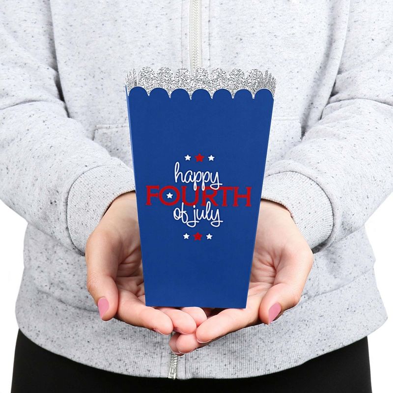 Big Dot of Happiness 4th of July - Independence Day Party Favor Popcorn Treat Boxes - Set of 12, 5 of 8