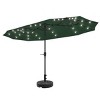 Ainfox 13ft Outdoor Patio Umbrella with Solar Lights and Round Umbrella Base - 4 of 4