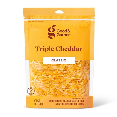 Shredded Triple Cheddar Cheese - 8oz - Good & Gather&#8482;