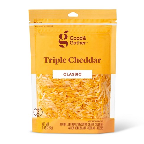 Great Value Shredded Medium Cheddar Cheese, 8 oz