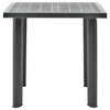 vidaXL Patio Table, Anthracite 31.5"x29.5"x28.3" Plastic - 2 of 4