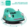 12V Toddler Bumper Car, Remote Control, 360° Spin, Lights & Sounds, Electric Ride On Vehicle, White, Ages 2–5 - 4 of 4