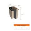 LunaLulinlk Brown Mini Trash Can Kitchen Trash Can - 4 of 4