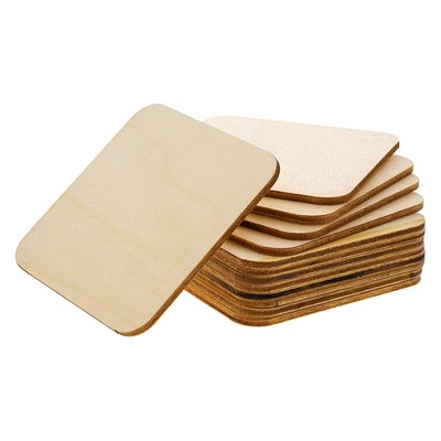Bright Creations 60 Pack Unfinished Wood Squares for DIY Crafts, Classroom Projects, 3 In