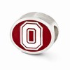 The Black Bow Sterling Silver & Enamel Ohio State University Bead Charm - 2 of 4