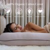 PharMeDoc Pregnancy Pillow, U-Shape Full Body Maternity Pillow - Organic Cotton Cover - 4 of 4