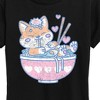 Women's - Instant Message - Kawaii Ramen Shiba Inu Short Sleeve Graphic T-Shirt - 2 of 4