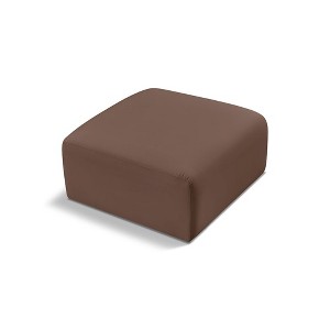 Meridian Furniture,Arc Vegan Leather Ottoman - 1 of 4