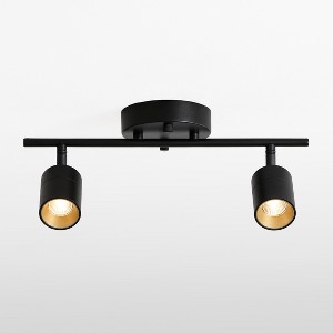 VidaLite Shura 2-Head LED Track Light Black - 1 of 4