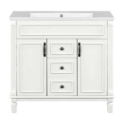 Versatile Bathroom Vanity with Sink: Elevate Your Space with Clean Lines and Contemporary Style in Any Finish