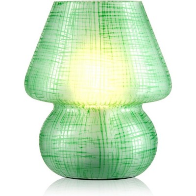 Next Glow Mushroom Lamp - Retro Funky Aesthetic LED White Table Lamp, Dimmable E26 Socket Bulb