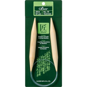 Takumi Bamboo Circular Knitting Needles 24"-Size 19 - 1 of 1
