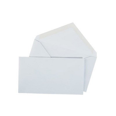 Staples Gummed V-Flap #6-3/4 Std Business Envelopes 3 5/8"x6 1/2" White 125/BX 473922