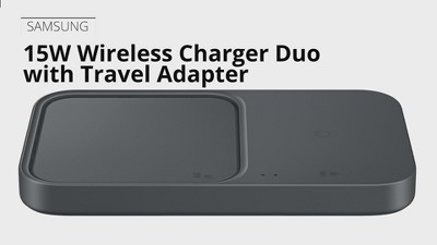 15W Samsung wireless charger hotsell duo, dark grey